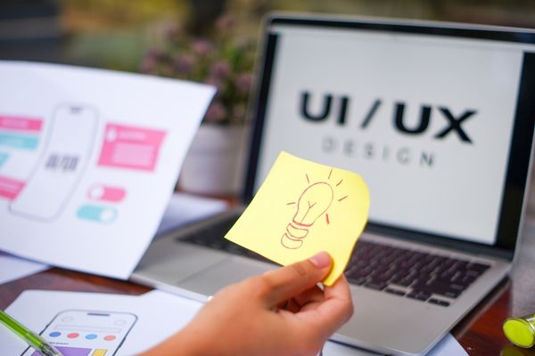 Exemplo de design de experiência do usuário em um site